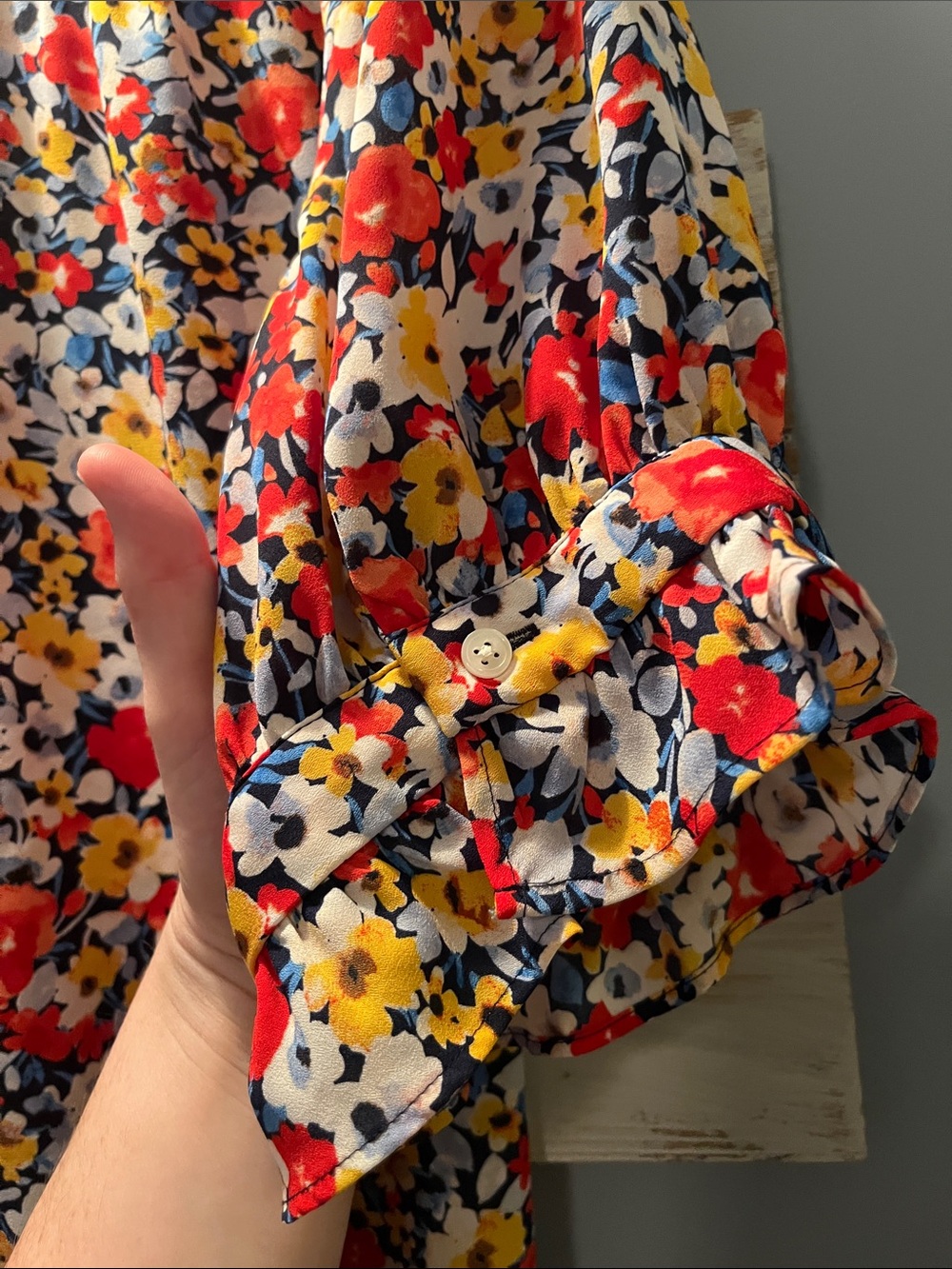 Ann Taylor Ruffle Button Blouse - Picture 4 of 4